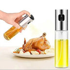 CuraFix Stainless Steel Oil Spray Bottle – Cooking Oil Sprayer Glass Oil Spray Bottle  for Cooking, Healthy Frying & BBQ Baking